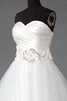 Duchesse-Linie Herz-Ausschnitt gerüschtes luxus einfaches bodenlanges Brautkleid - 3