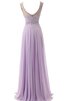 Robe de bal distinguee classique v encolure fermeutre eclair en chiffon - 2