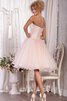 Abito Homecoming A-Line Moderno in Tulle con Bottone con Piega Allacciato - 2