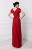 Robe demoiselle d'honneur plissé longue en chiffon avec fronce en forme - 30