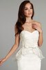 Abito da Sposa con Fiocco in pizzo A-Line Cuore Senza Maniche Naturale - 5