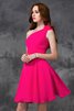 Normale Taille A Linie One Schulter Formelles Abschlusskleid mit Blume - 3