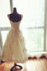 Elegante Vestido de Novia de Abalorio de Fajas con Cintas - 3