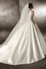 Robe de mariée manche nulle avec perle fantastique vintage longue - 3