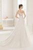 Abito da Sposa Shiena Sheer Lungo a Chiesa sogno con Ricamo Naturale - 2