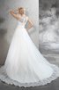 Abito da Sposa Naturale Coda A Strascico Corto Lunghi Ball Gown con Nastro - 2