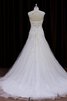 Robe de mariée distinguee grandiose textile en tulle avec zip avec cristal - 3