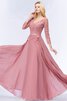 Chiffon Tolle Normale Taille Ballkleid aus Tüll mit Bordüre - 7