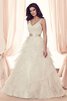 Abito da Sposa Romantico con Fusciacca Ball Gown sexy Oscillare Naturale - 1