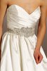 Abito da Sposa Senza Maniche con Piega Naturale Schiena Nuda Ball Gown decorato - 3