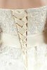 Abito da Sposa con Applique A-Line Naturale Schiena Nuda sensuale a Chiesa - 5