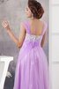 Robe de soirée long appliques bandouliere spaghetti textile en tulle - 2