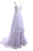 Abito da Sposa Naturale convenzionale Ball Gown Fancy con Cristino A Terra Pudica - 3