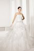 Abito da Sposa Moderno Puffy Ball Gown Spazzola Treno conservatore con Fusciacca - 1