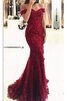 Robe de bal sexy intemporel d'epaule ecrite textile en tulle appliques - 1