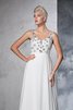 Robe de mariée luxueux avec sans manches v encolure de traîne courte en chiffon - 6