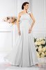 Chiffon Prinzessin Bodenlanges Brautjungfernkleid mit Plissierungen ohne Ärmeln - 29