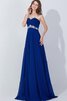 Bateau kurze Ärmeln A-Linie Chiffon Abendkleid mit Schlüsselloch Rücken mit Empire Taille - 5