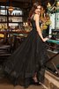 Prinzessin Mode Organza Ballkleid mit Reißverschluss mit V-Ausschnitt - 2