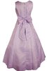 Abito da Cerimonia Bambini A-Line in Taffeta Con Giacca con Fiocco alta vita con Perline - 3