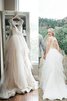 Abito da Sposa Senza Maniche Medievale Largo Bretelle in Tulle Principessa - 1