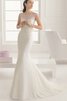 Robe de mariée formelle simple sexy de sirène de col bateau - 2