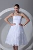 Robe de graduation romantique ligne a appliques de bustier avec sans manches - 2