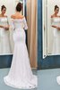 Abito da Sposa in Pizzo con Maniche Lunghe Stravagante Vintage Sirena - 1