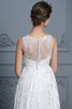 Robe de mariée avec gaze délicat plissé moderne naturel - 8