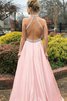 Robe de soirée de princesse en satin a-ligne accrocheur naturel - 2