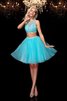 Abito Homecoming Convenzionale A-Line Principessa Alta Vita Sexy - 1