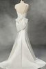 Robe de mariée naturel en organza de sirène col u profond jusqu'au mollet - 2