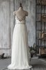 Abito da Sposa con Cristino con Piega Naturale con Increspato A-Line in Chiffon - 3