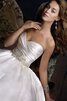 Abito da Sposa Senza Maniche con Piega Naturale Schiena Nuda Ball Gown decorato - 1