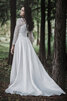 Robe de mariée splendide fermeutre eclair jusqu'au sol de traîne courte delicat - 2