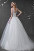 Abito da Sposa con Fiocco Naturale Ball Gown Lungo Coda A Strascico Corto con Applique - 3