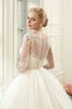 Abito da Sposa con Maniche Lunghe stravagante conservatore decorato Ball Gown favola - 2