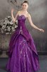 Gesticktes Herz-Ausschnitt pick up Quinceanera Kleid mit Applikation - 3