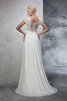 Abito da Sposa A-Line Lungo Classico con Applique Lusso - 2