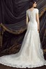 Moderno Vestido de Novia de Queen Anne de Encaje Adorno de Hasta el suelo - 2