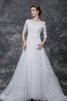 Abito da Sposa stravagante con Bottone con Applique in pizzo in Tulle A-Line - 1