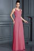 Robe demoiselle d'honneur longue de princesse en chiffon fermeutre eclair a-ligne - 28