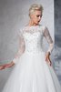 Abito da Sposa Stravagante in Pizzo Spazzola Treno Retro con Maniche Lunghe - 7