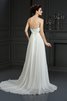 Robe de mariée longue intemporel de traîne mi-longue ligne a avec zip - 2