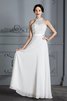 Abito da Sposa A Terra Senza Maniche Principessa in Chiffon Naturale - 3