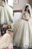 Abito da sposa stravagante con applique ball gown a terra eccitante in tulle - 3