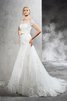 Abito da Sposa Stravagante Lunghi Moderno Tubino con Applique - 5