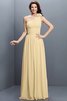 Robe demoiselle d'honneur longue en chiffon au drapée jusqu'au sol fermeutre eclair - 6