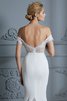 Abito da sposa con perline semplice adorabile fuori dalla spalla sexy moderno - 8