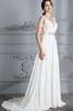 Abito da Sposa Semplice Principessa a Spiaggia in Chiffon A-Line - 4